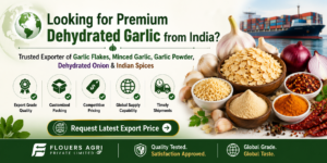 Trusted Exporter of Garlic Flakes, Minced Garlic, Garlic Powder, Dehydrated Onion & Indian Spices