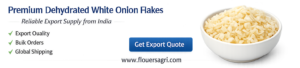 Dehydrated White Onion Flakes manufacturer exporter supplier India Flouers Agri Pvt Ltd